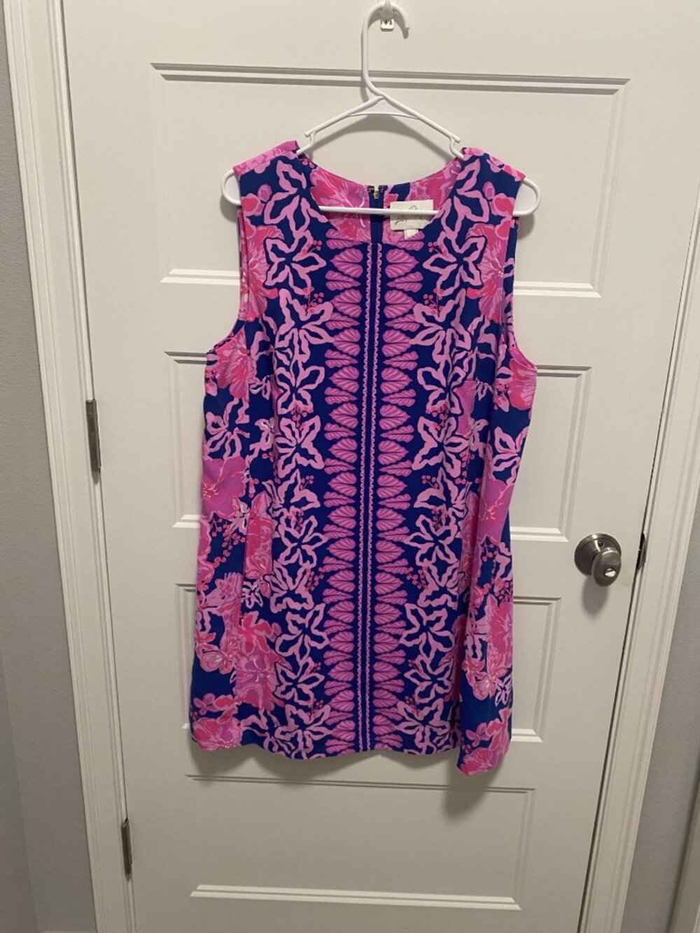 Lilly Pulitzer Pink & Navy Floral Shift Dress - Edita Shift Dress